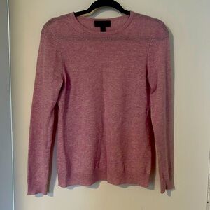 charter club luxury 100% cashmere sweater light pink